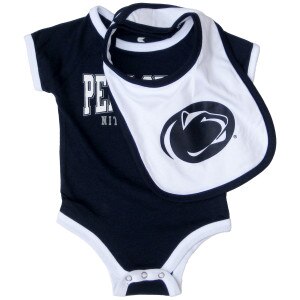 navy onesie suit with bib Penn State Nittany Lions